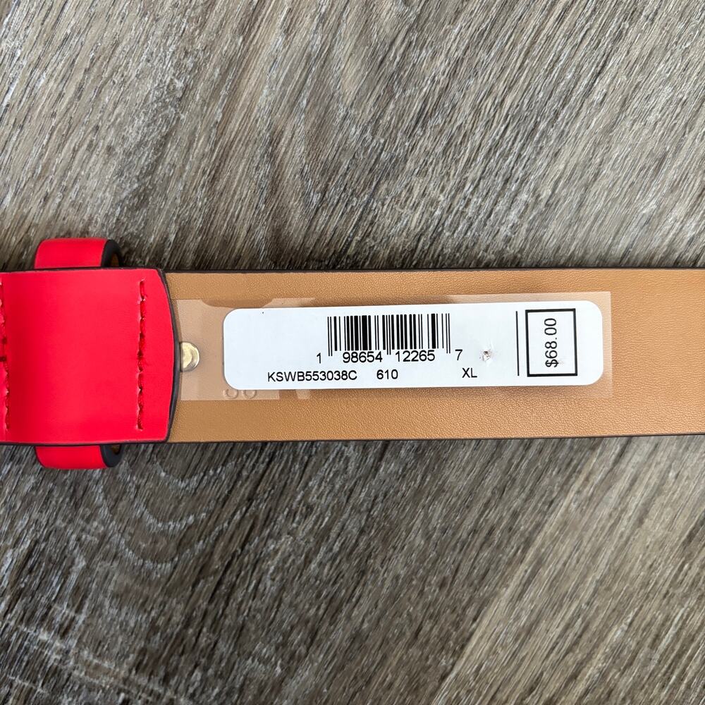 NEW Kate Spade Women’s Genuine Leather Belt in Bright Pink - Size: XL - Picture 4 of 6